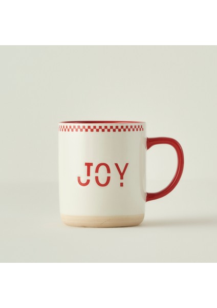 Joy Yılbaşı Stoneware Kupa Kırmızı (470 cc)