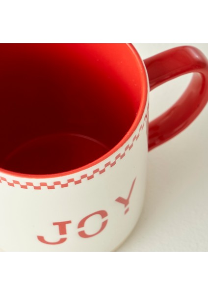 Joy Yılbaşı Stoneware Kupa Kırmızı (470 cc) fiyatları