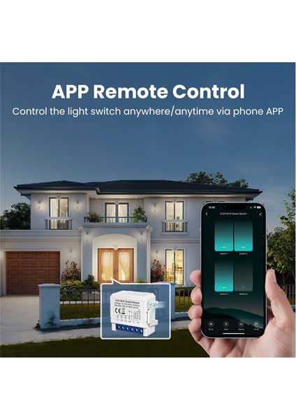 Tuya 4ch 4 Kanal Wifi Akıllı Anahtar modelleri