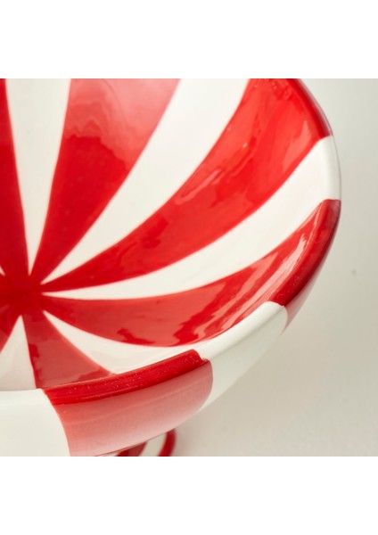 Merry Yılbaşı Seramik Sunum Kasesi Kırmızı (17,5x11,5 cm) fiyatları