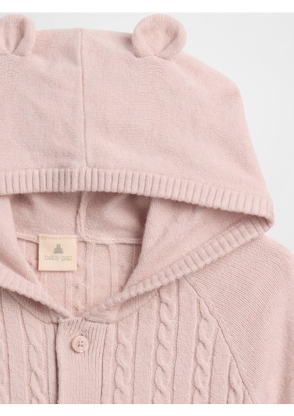 Bebek Pembe Cashsoft Cable Knit Tulum fiyatları