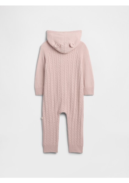 Bebek Pembe Cashsoft Cable Knit Tulum modelleri