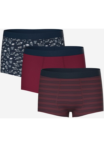 Yeni Sezon Baskılı Erkek Çocuk Boxer 3'lü