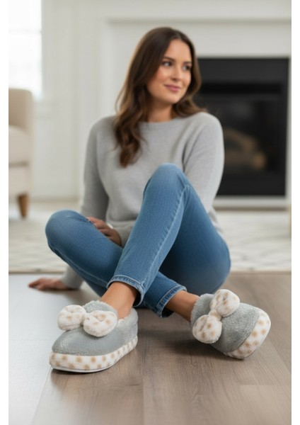 Fiyonk Detaylı Sessiz Tabanlı Kışlık Ev Pandufu fiyatları