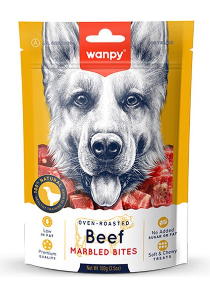 Marbled Köpek Ödül Et Parçaları 100 g