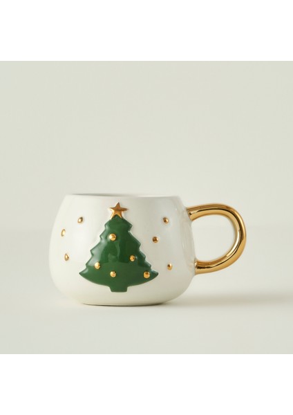 Christmas Yılbaşı Stoneware Kupa (280 cc)