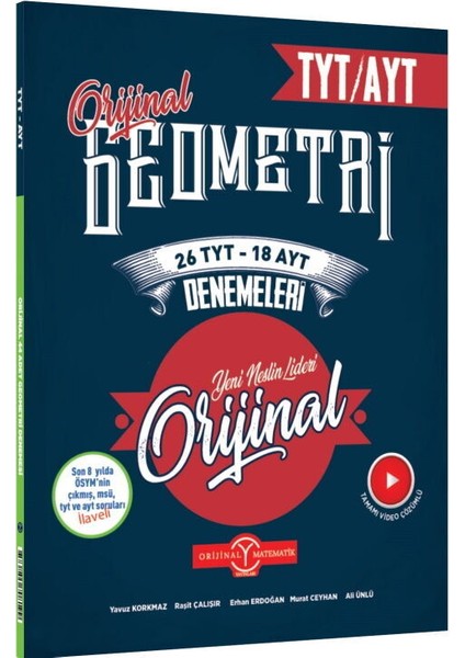 Orijinal Tyt 26 Ayt 18 Deneme Geometri - 25-26