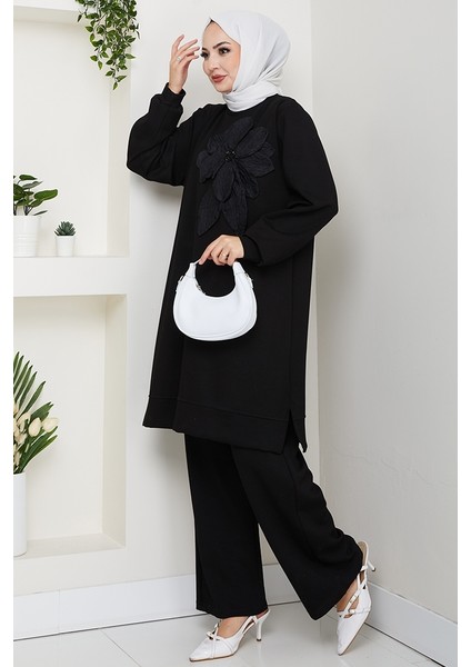 Çiçek Detay Oysho Ikili Takım 1662 - Siyah indirimleri