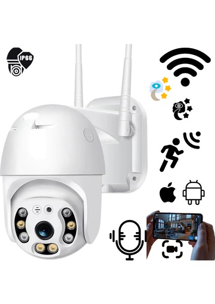 3mp Wifi Ip Kamera: Yüksek Çözünürlük, Hareket Izleme, Net Görüntü ve Uzaktan Izleme