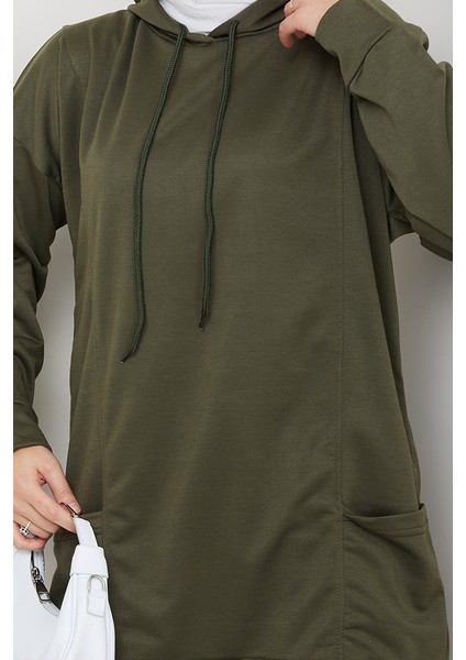 Çift Cepli Kapüşonlu Ikili Takım 1663 - Haki indirimleri