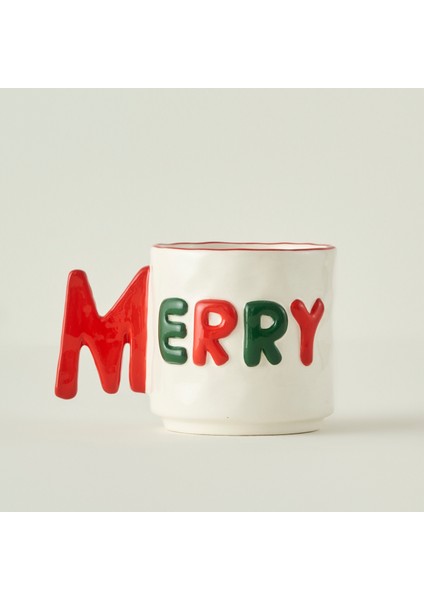 Merry Yılbaşı Stoneware Kupa (360 cc)