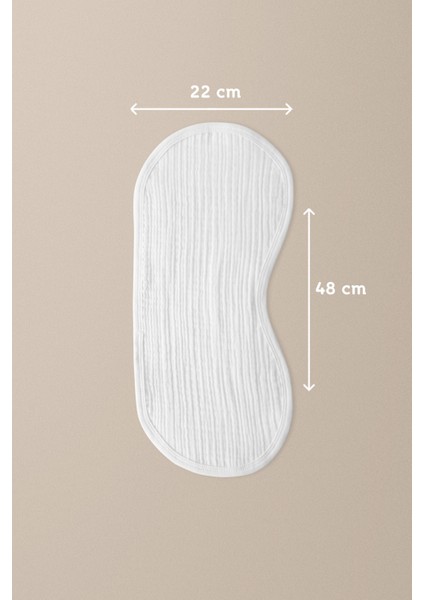 8 Katlı Müslin Bebek Omuz Mendili - %100 Pamuk - 4'lü Paket - Omuz Örtüsü -Ekru Renk fırsatları