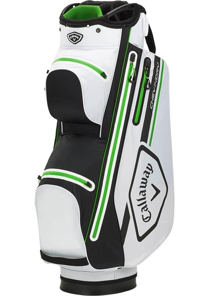 Chev Dry 14 Su Geçirmez Golf Çantası Beyaz-Yeşil