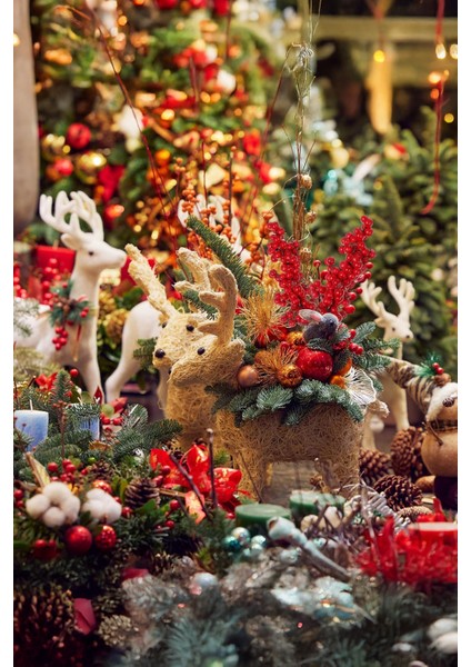 1 Adet Kokina Çiçeği Kokina Demet Yılbaşı Süsü Yapay Çiçek Yapak Kokina El Yapımı Çiçek Yılbaşı Çiçeği indirimleri