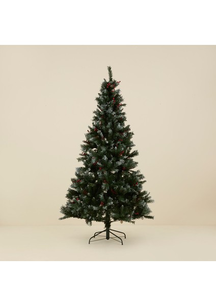 New Year Yılbaşı Karlı Kokina ve Kozalaklı Yılbaşı Çam Ağacı 210 cm 1093 Dal fiyatları