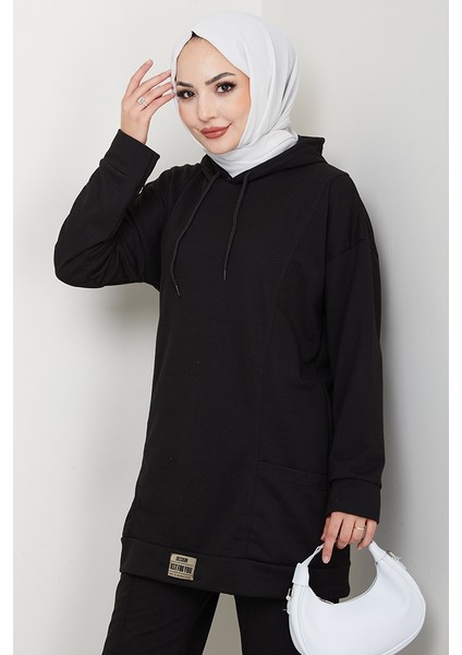 Çift Cepli Kapüşonlu Ikili Takım 1663 - Siyah fiyatları