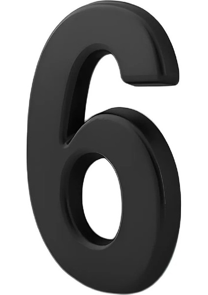 Kapı Numarası Yapışkanlı Küçük Boy 50 mm 5 cm Numara 6 Rakam Altı Sayı Siyah Renk Numaralar 1 Adet indirimleri