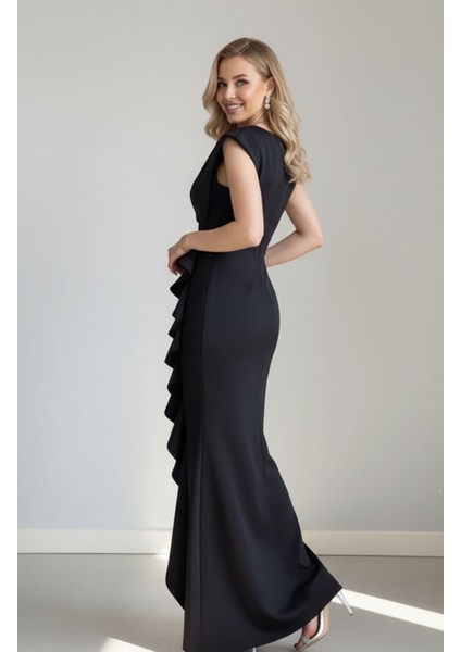 Kruvaze Yaka Abiye Özel Gün Nikah Elbisesi modelleri