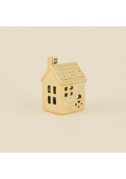 New Year Yılbaşı Gold House Ledli Dekoratif Obje 7X6,4X10,8 cm fırsatları