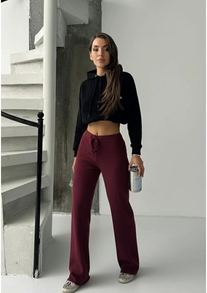 Fit Comfort Bej Salaş Pantolon Bordo A6011