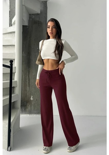 Fit Comfort Bej Salaş Pantolon Bordo A6011 modelleri