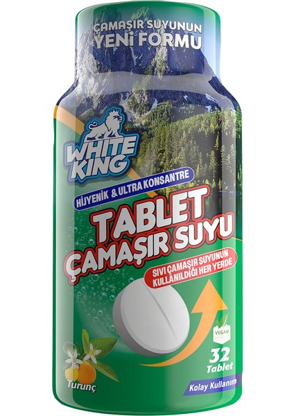 Hijyenik Çamaşır Suyu Tableti Turunç 32'li