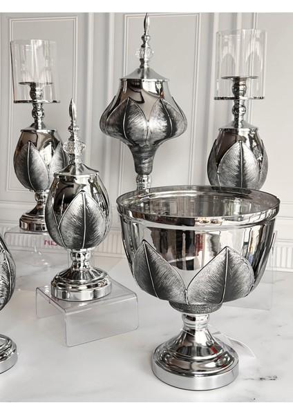 Evora Hand Made 7 Parça Gümüş Salon Seti fiyatları