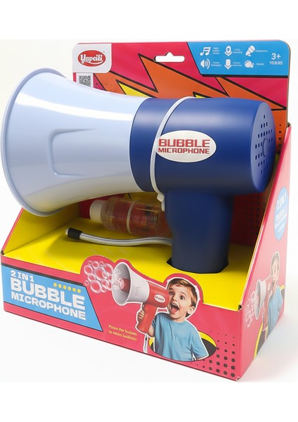 Köpük Atan Ses Kayıtlı Megafon Mavi 44324G