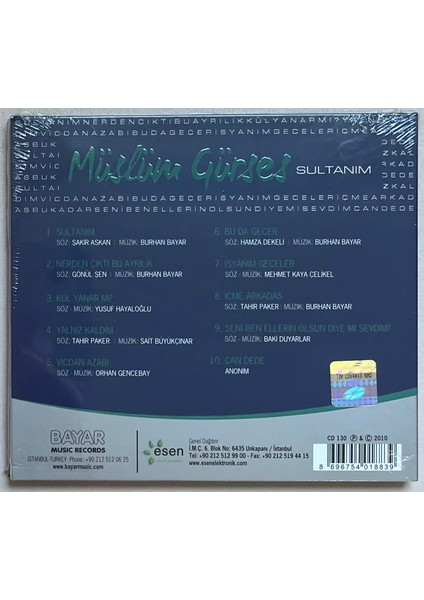 Müslüm Gürses Sultanım CD (Jelatininde Sıfır Orijinal Baskı Cd) fiyatları