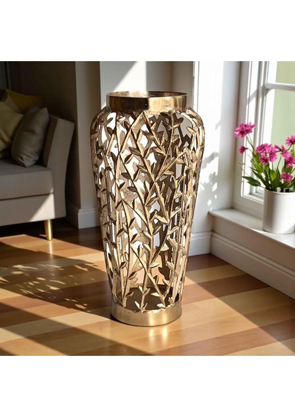 Arbol Eskitme Gold Delikli VAZO-50CM