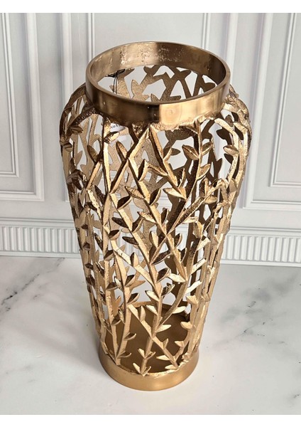 Arbol Eskitme Gold Delikli VAZO-50CM fırsatları