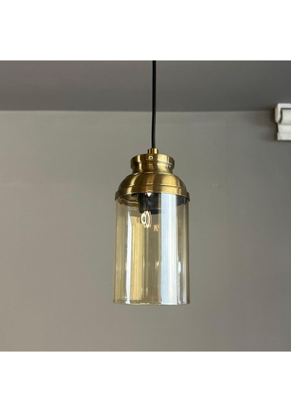 Vetra Cam Bal Rengi Tekli Avize Kum Saati Başlık Retro Sarkıt Lamba Restoran Salon Aydınlatma fiyatları