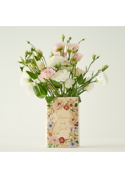 Book Seramik Vazo Krem (14X7X20 Cm)