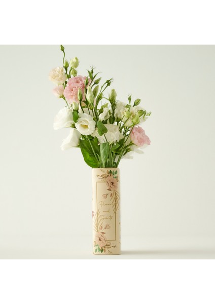 Book Seramik Vazo Krem (14X7X20 Cm) fiyatları