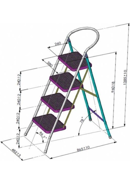 4 Basamaklı Geniş , Kaymaz Basamaklı Merdiven modelleri