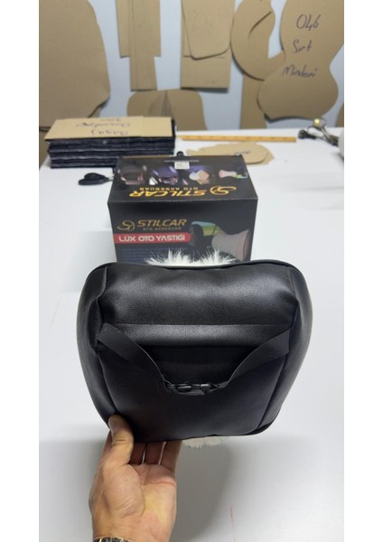 Stilcar Lüks Kürk Detaylı Ortopedik Oto Boyun Yastığı - Seyahat Konforu ve Boyun Desteği (2 Adet) fırsatları