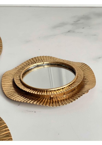 Solar Gold Kabartmalı 3'lü Ayna Seti modelleri