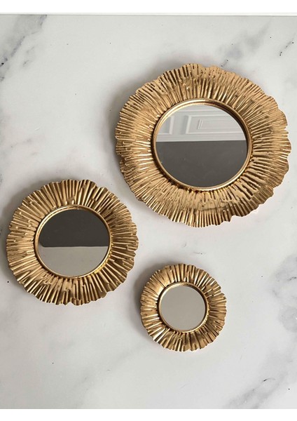 Aura Gold 3'lü Dekoratif Ayna Seti fiyatları