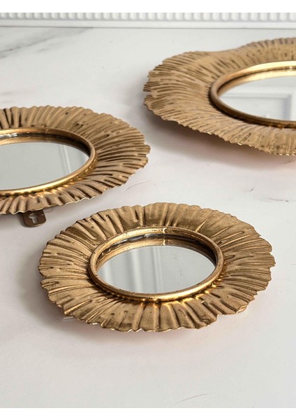 Aura Gold 3'lü Dekoratif Ayna Seti modelleri