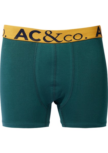 Erkek Çok Renkli Pamuklu Esnek Desensiz 5'li Boxer Paketi fırsatları