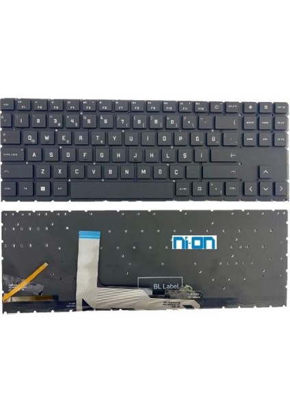 Hp Omen 15-EN1018NT 4H0R8EA uyumlu Notebook Klavye(Siyah-Beyaz Tuş Baskılı Aydınlatmalı TR) fiyatları