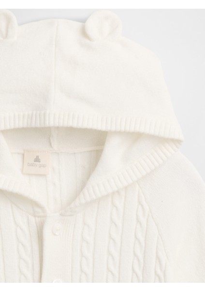 Bebek Krem Cashsoft Cable Knit Tulum fiyatları