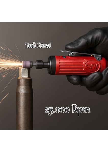Kompresör Uyumlu Havalı Kalıpçı Taşlama Makinesi Jak Girişli 0.3 Hp 25000 Rpm 6.5 Bar 1/4" 6 mm Pens fırsatları