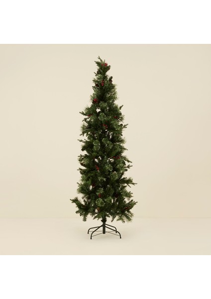 New Year Yılbaşı Karlı Kokina ve Kozalaklı Yılbaşı Çam Ağacı 210 cm 996 Dal fiyatları