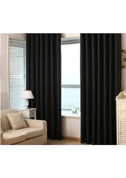 Işık Geçirmez Blackout Siyah Karartma Saten Perde