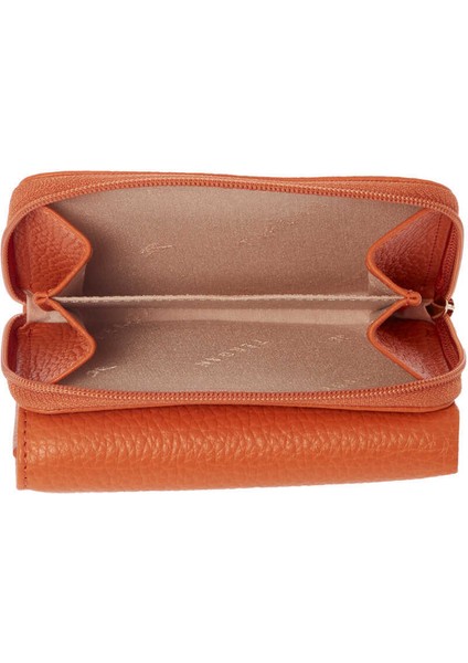 Turuncu Hakiki Deri Kadın Cüzdan - S1CB00005798-J35