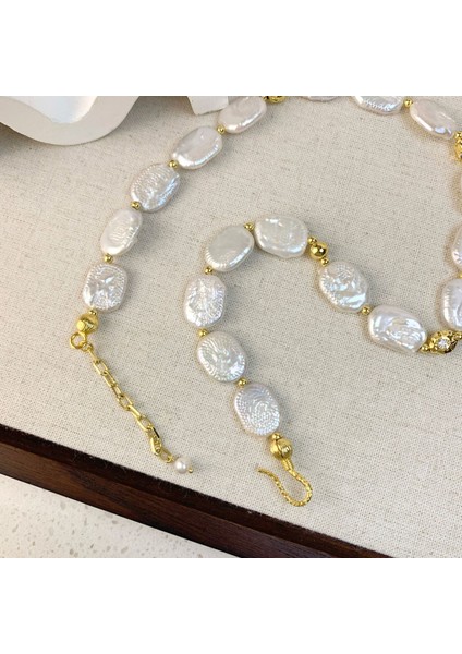 Tianze Run Doğal Barok Inci Kolye (Yurt Dışından) modelleri