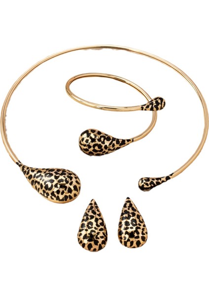 Tianze Rün Su Damlası Kolye Küpe (Yurt Dışından) fırsatları