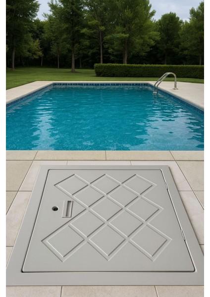 Makina Dairesi Kapağı Havuz Depo Kapağı Fiber KAPAK70CMX70CM