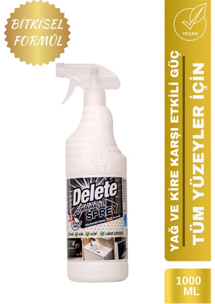 Etkili Çok Amaçlı Ultra Güçlü Leke Çıkarıcı Temizlik Spreyi - Yağ, Kir ve Leke Çözücü 1000 ml